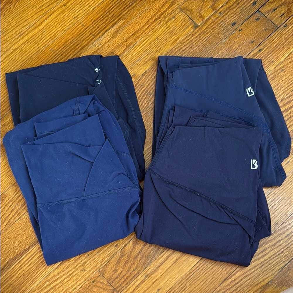 4 Pairs Buffbunny Navy Leggings